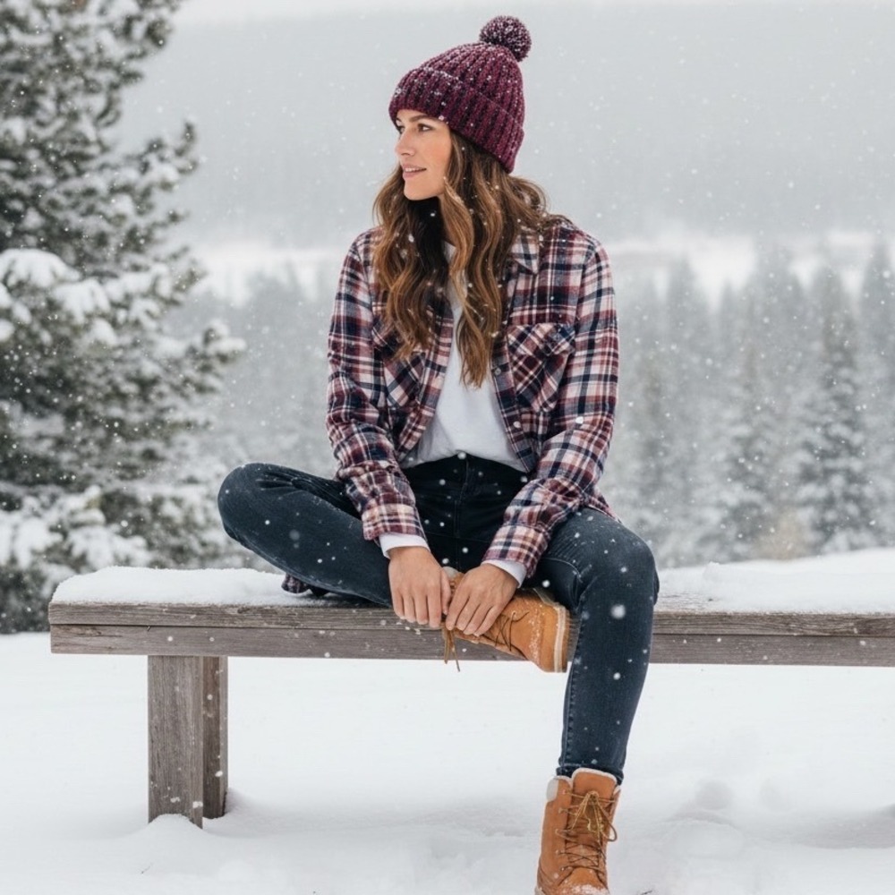 NWT Marmot Bridget Midweight Flannel LS Shirt Claret Plaid UPF 30 Womens M‎